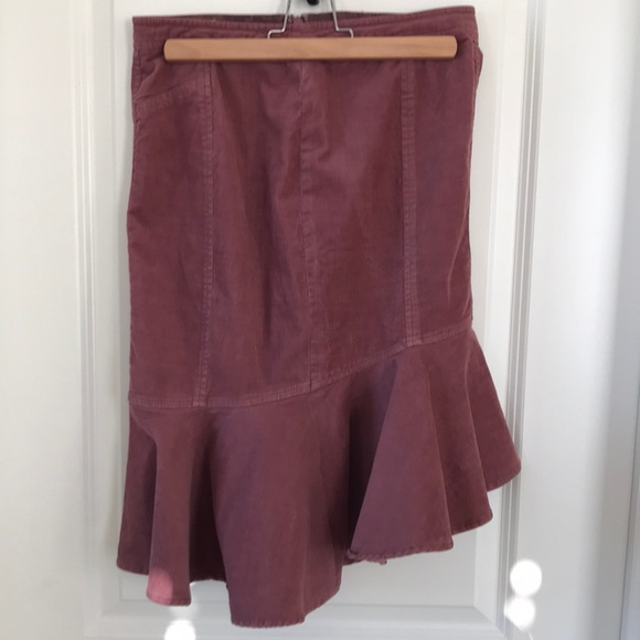 Pilcro Pink Corduroy Skirt - Picture 1 of 7